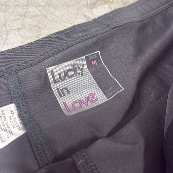 Blue Leopard Print Skirt with Shine - Athletic Skirt w Shorts - Size Medium - Picture 2 of 3